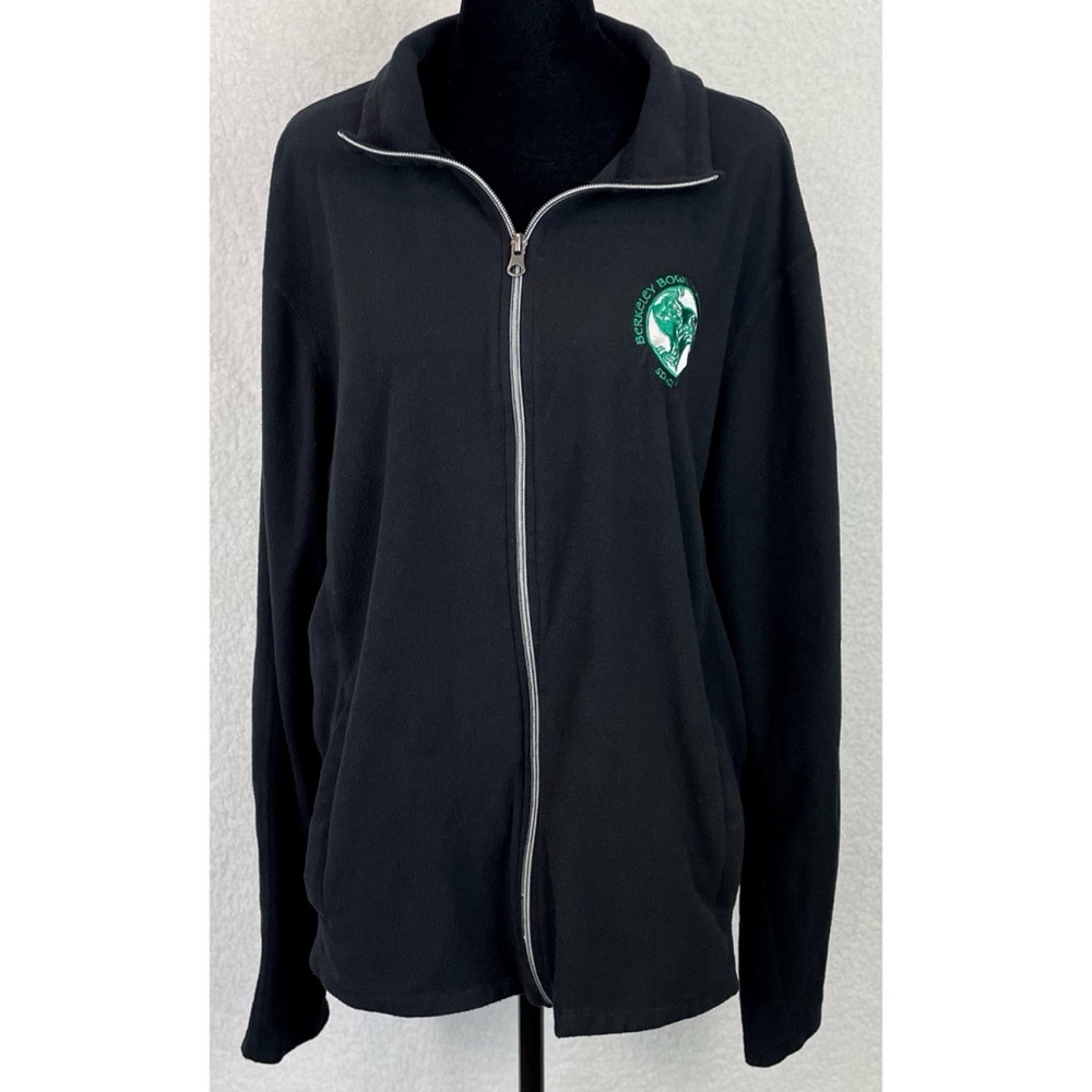 PORT AUTHORITY • Black/Green Berkeley Bowl Marketplace Full-Zip Fleece Jacket, L - Picture 10 of 16